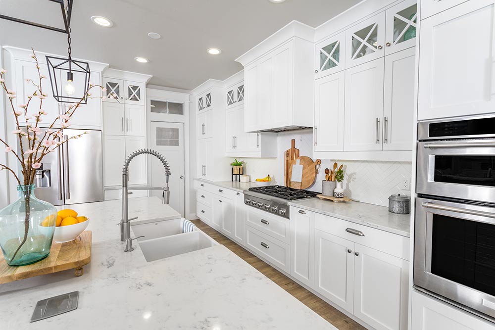 Custom built cabinetry installed in a home